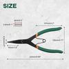 SPEEDWOX Axle Lock Ring Snap Ring Circlip Straight Lock Specialized Total Length Precision Professional Tool Pliers, Retainer, Pliers, Pliers, Tip,