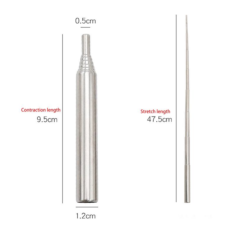 Outdoor Cooking Blow Fire Tube, Portable Camping Fire Pipe, Survival Tools, Retractable Blowpipe, Fire Starter