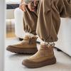 2025 Men's Plus Velvet Thick Cold Protection Slip-on Outdoor Snow Boots