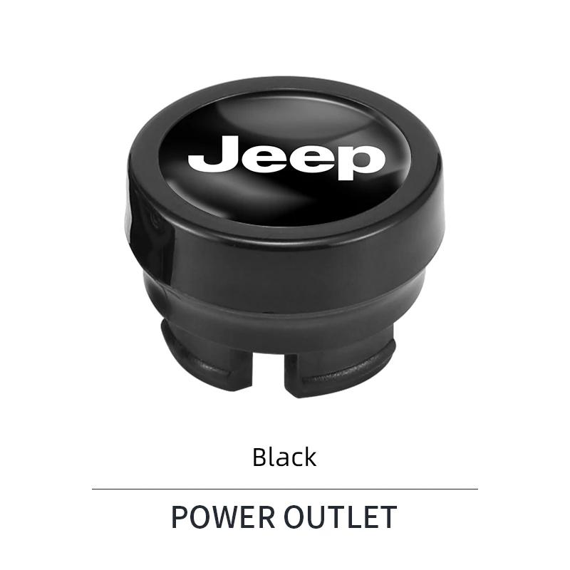 Pro auto Jeep Kryt zapalovače Chromovaný zástrčka zapalovače Pro Jeep Renegade Wagoneer Avenger Recon Wrangler JK Gladiato