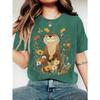 Women's Summer Clothing Printed Round Neck One-piece Summer Short Sleeved T-shirt