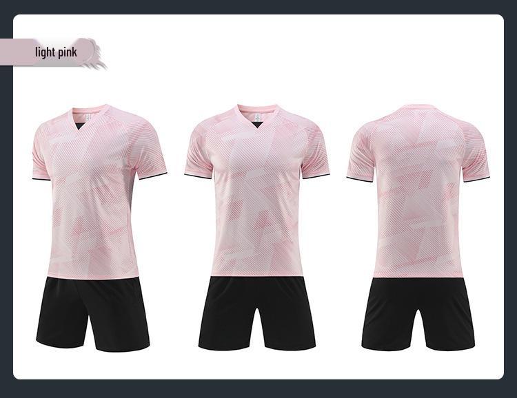 New Quick-Dry Short Sleeve Football Kit for Adults & Students - Team Sports Competition Uniforms for Children.