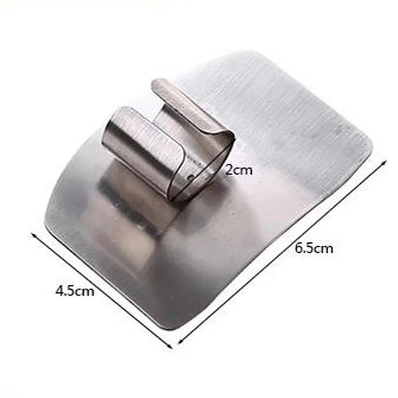 Portable Finger Guard Stainless Steel Cut Hand Protector Household Kitchen Safety Accessories Protect Hands When Cutting Food