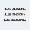3D Letters Glossy Black LS350 LS400 LS460 LS460L LS500 LS500h LS600hL Car Rear Trunk Tail Logo Emblem Sticker for Lexus LS UP9