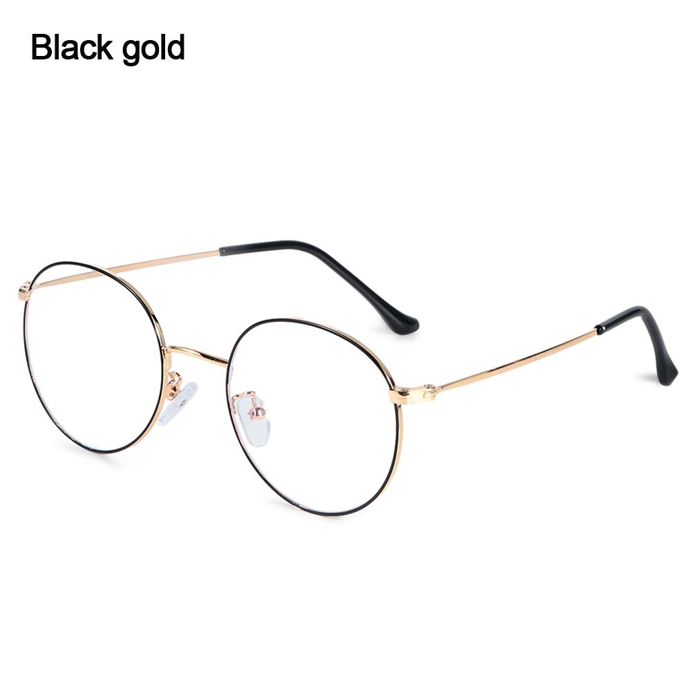 Fashion Anti Blue Light Glasses Retro Metal Round Frame Glasses Men Women Radiation Protection Anti-Reflective Computer Goggles