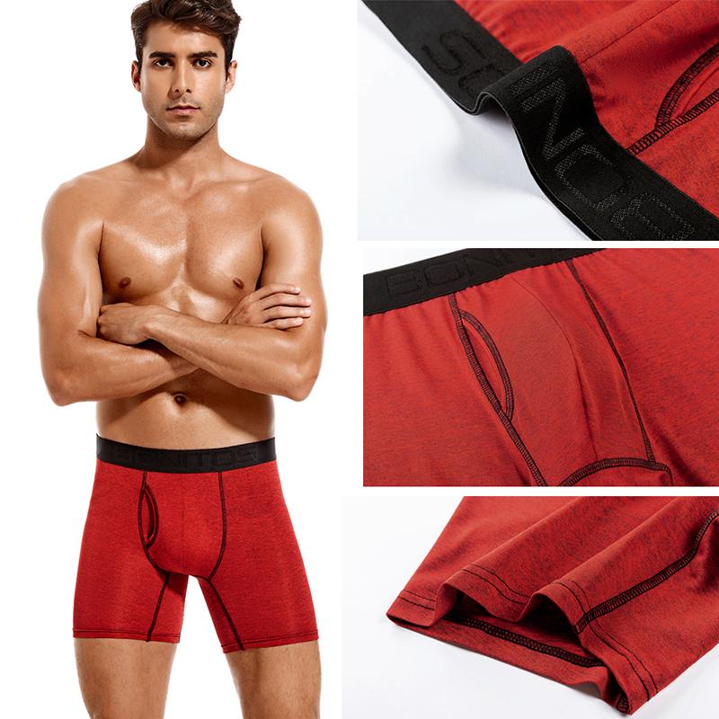 4pcs Front Open Mens Boxer Shorts Sexy Men's Panties Brand Men Underpants Breathable Underwear for Man Soft Elasticity Homme Trunks Boxers