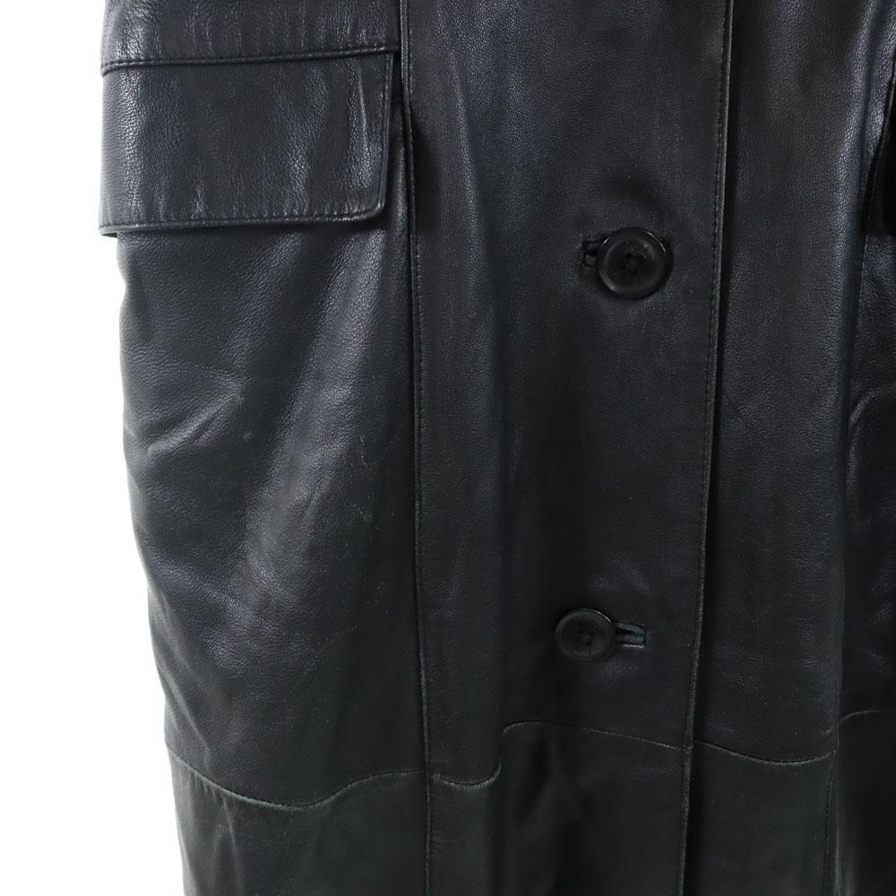 LITTLE NEW YORK Sheepskin Leather coat 6 black COLLECTION Women Used