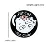 Cartoon-inspired Cute Brooch Personalised BOY Lettering CATSA Enamel Badge