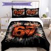 3pcs Basketball Bedding Set Duvet Cover Closure Includes 1 Duvet Cover & 2 Pillowcases, Soft and Comfortable for All Seasons.