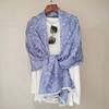 Sun Protection Paisley Shawl Floral Beach Scarf Fashion Sunscreen Shawl  Beach