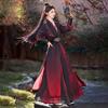 Hanfu 2 new spring and summer male and female knight daily handsome ancient clothing in red and black suit