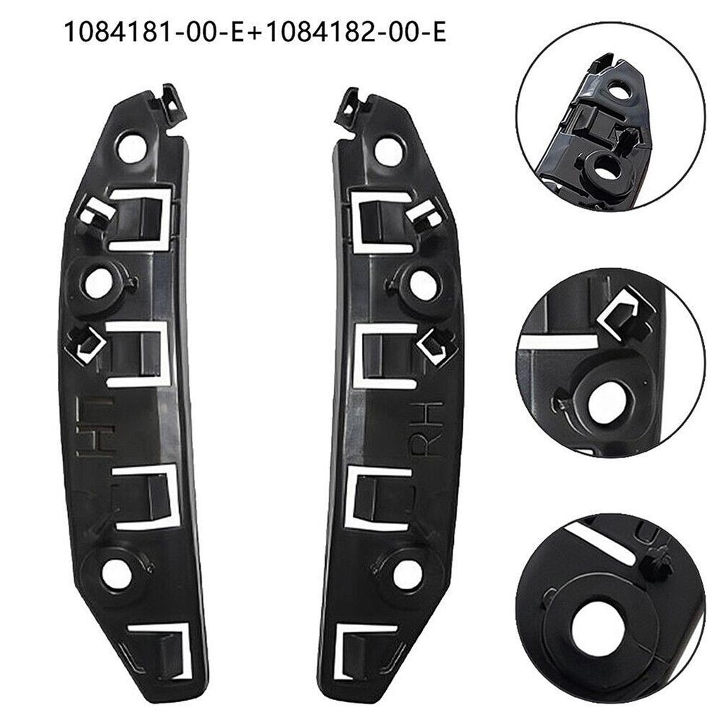 1 Pair Front Bumper Bracket Support Holders 108418100E 108418200E Compatible For 2017-2020 Exterior Bumper Parts