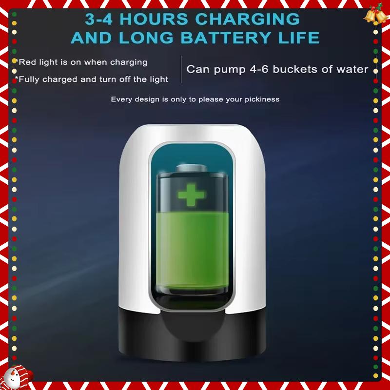 One-button Switch for Barreled Water USB Automatic Electric Water Dispenser and Kettle Pump Kitchen Tools Water Bottle Pump