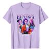 Fashionable Round Neck Short Sleeve Work Clothes Printed Tops For Womens Summer Tops
