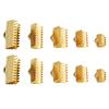 20pcs Crimp Beads Cord End Caps Cove Clasps String Ribbon Leather Clips Foldover Connectors for DIY Jewelry Findings Supplies