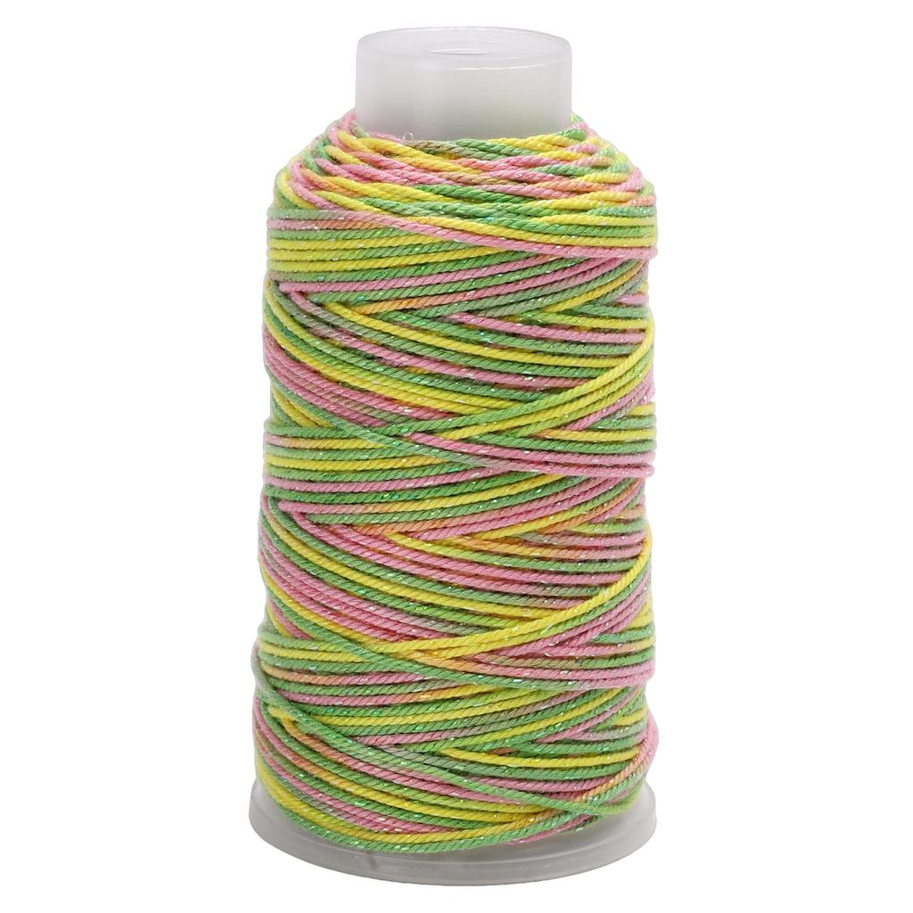 80Meter Polyester Cotton Thread Starry Sky Segment Dyeing Cord Sewing String DIY Handmade Accessories