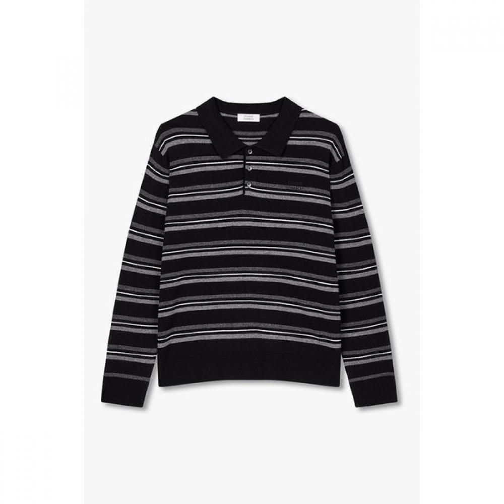 STUDIO TOMBOY Men Stripe Polo Knit 91m6452931ar