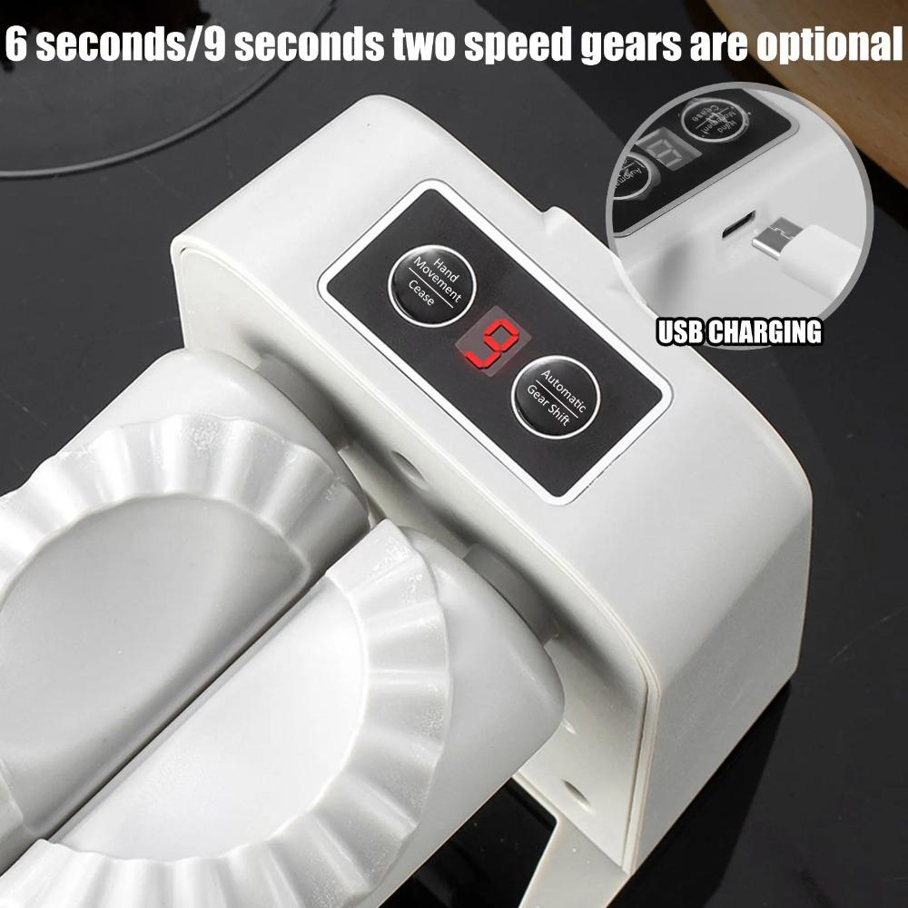 Máquina Elétrica Automática de Fazer Dumplings Recarregável Molde de Pressionar Dumpling Preguiçoso