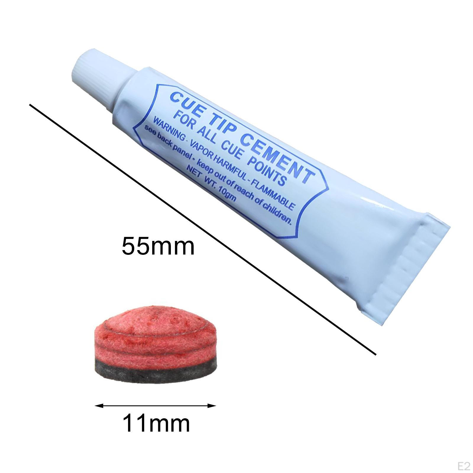 Наконечник кия для бильярдного пула с цементом Легко наносится Быстросохнущая замена 11mm — фото 3