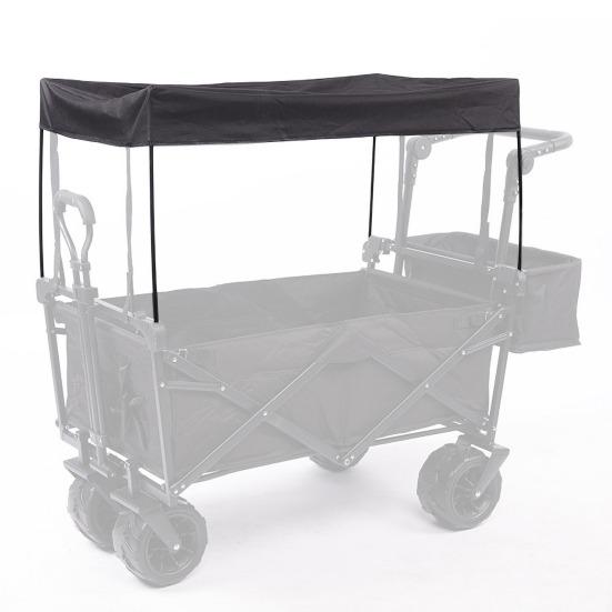 Wagon Canopy Rainproof Sunproof Wagon Cover Universal Simple Installation Outdoor Wagon Canopy Attachment Accessory