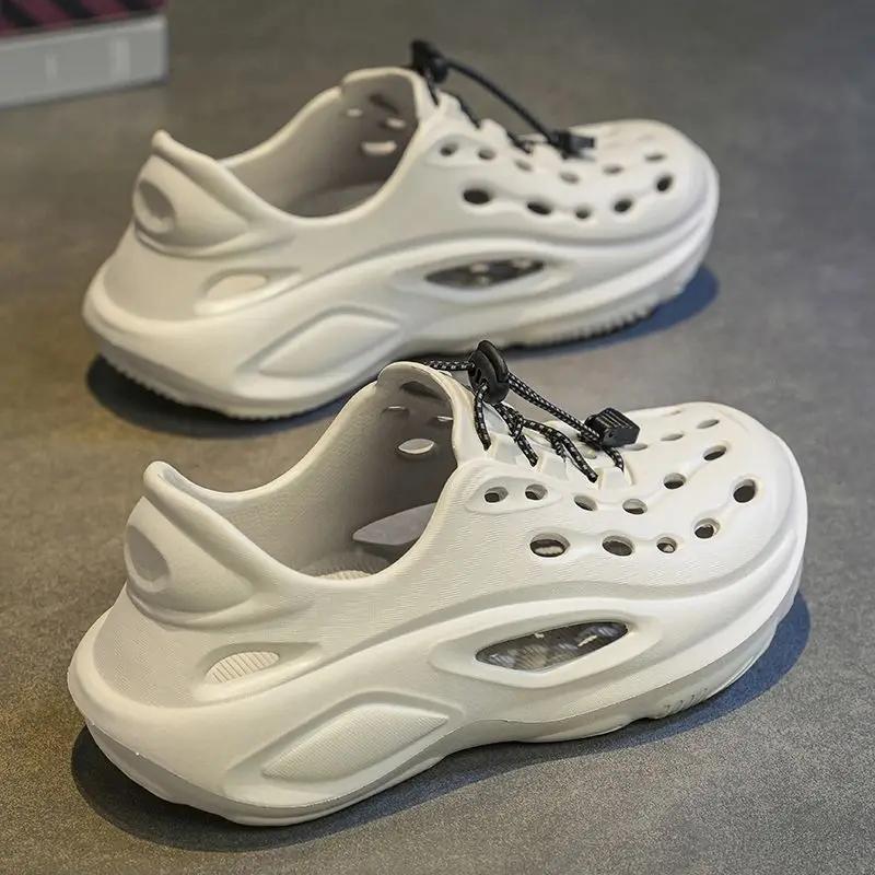 

Fashion Outdoor Man Sandals Beach Hole Daily Use on Offer Number 41 Expensives Descount Barefoot Breathable Summer 2025 39 Shoes for Men 40