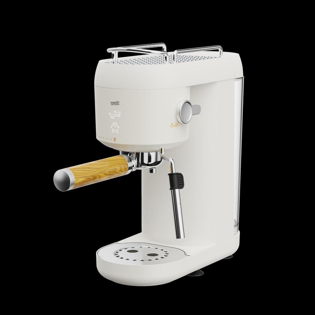 110V US Plug Semi-Automatic Espresso Machine with Milk Frother & Grinder