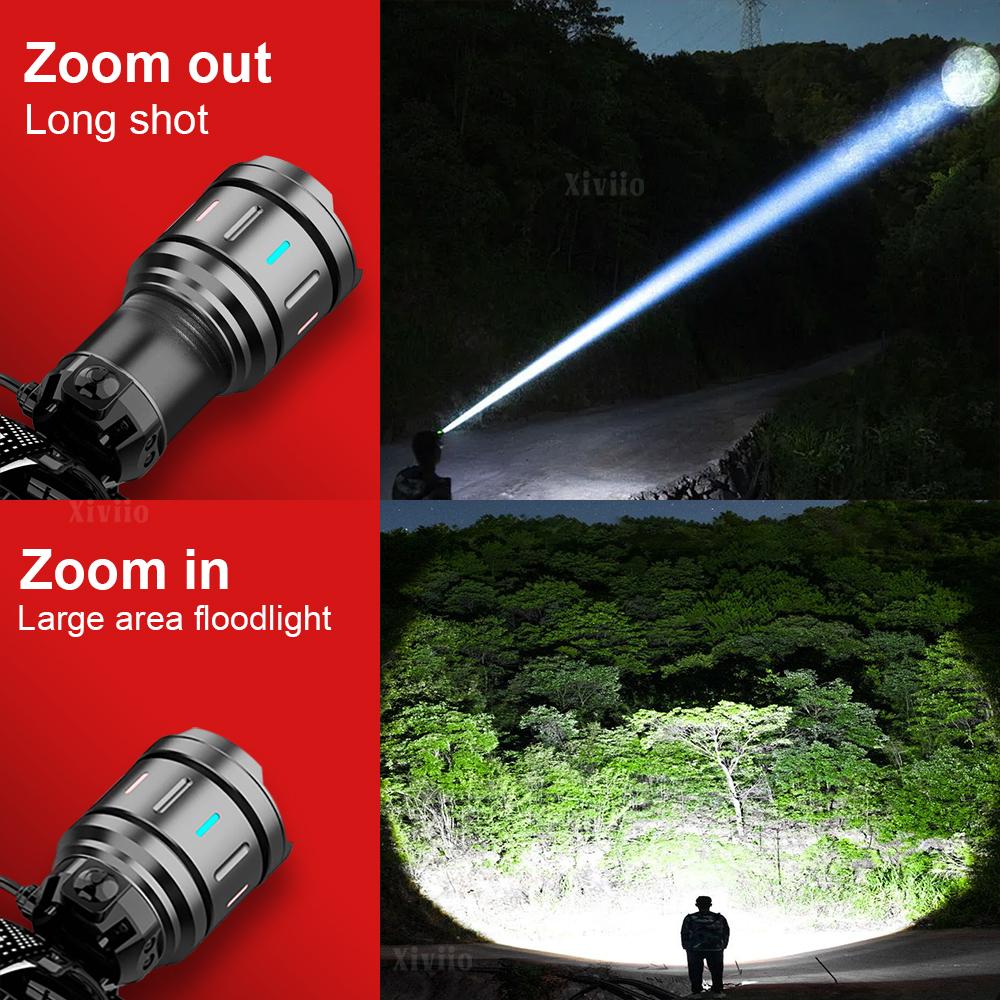 111111111LM 1111W Powerful LED Headlamp Super Bright Rechargeable Head Flashlight 1*18611 Head Torch Fishing Hunting Headlight