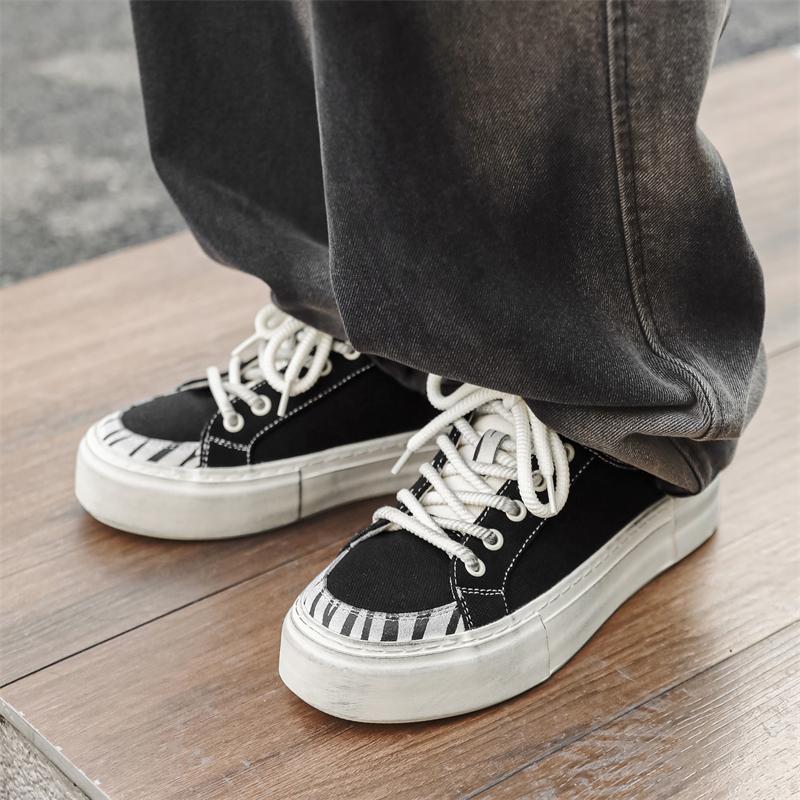 Fashion Low cut men's canvas shoes Fashion designer style Leisure Outdoor Street Daily quality youth shoes Handsome Hot selling