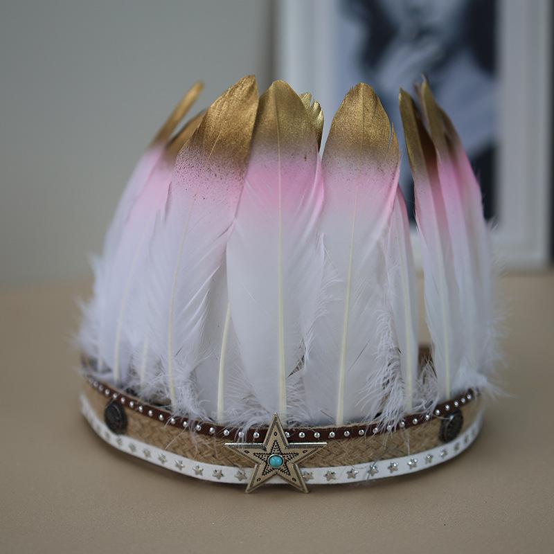 Native American Feather Headdresses: Versatile Styles for Children & Adults, Perfect for Festivals, Performances, and Costumes.