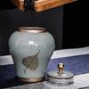 Tea Containers Ceramic Sealed Can Large Coarse Pottery Storage Tank Pu'er Tea Tea Canister Tea Caddy TeaJar Japanese Jar Storage