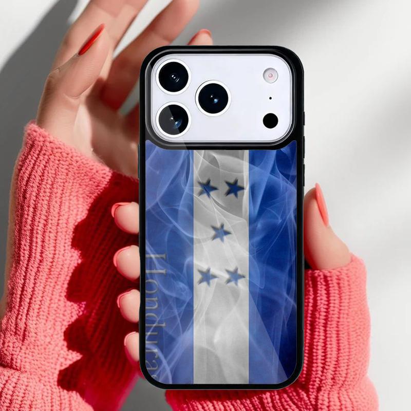 

Honduras Flag Phone Case for iPhone 17 16 15 14 13 Pro Max Back Cover for 12 11 Pro Coque iPhone 11