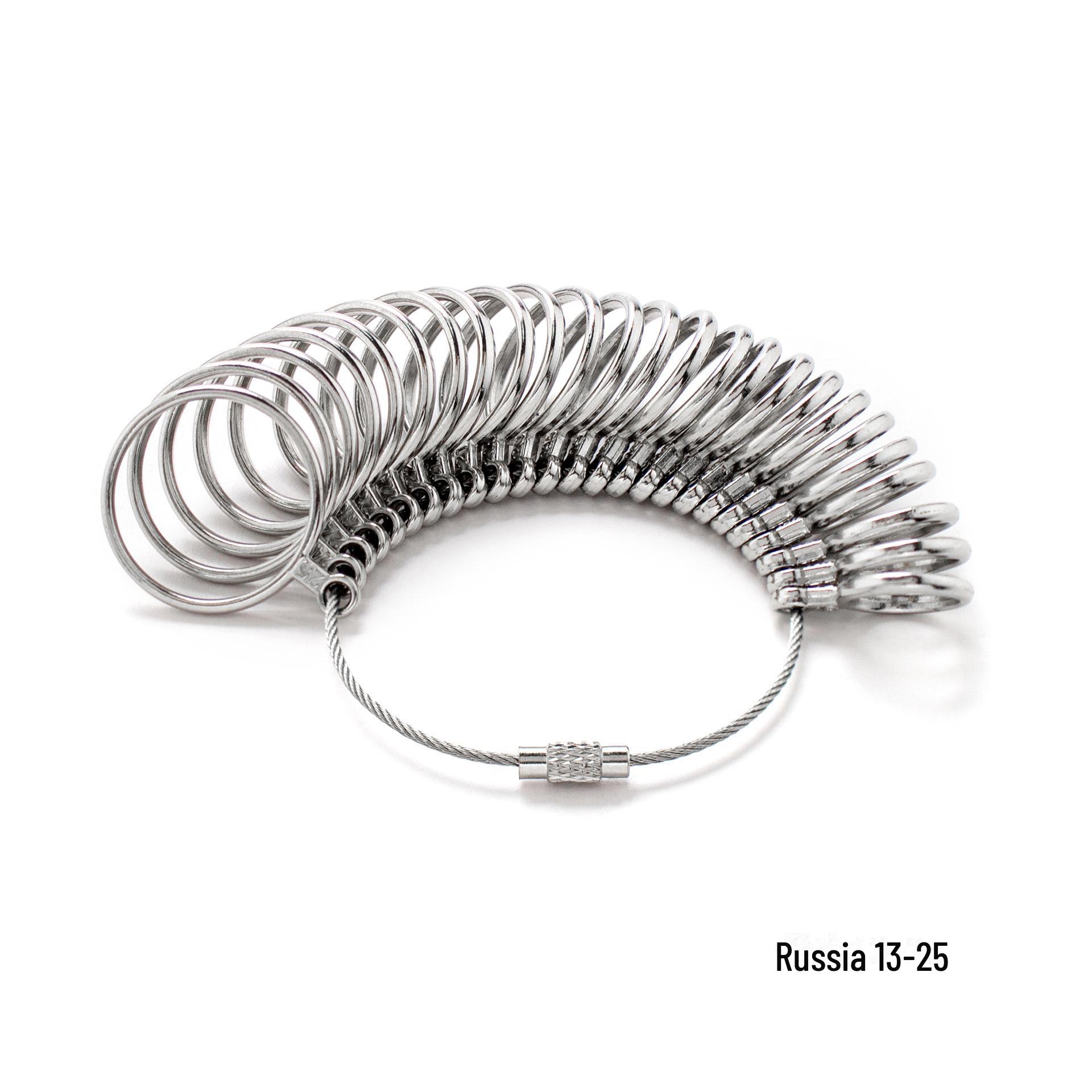 

Регулируемый размер кольца: Размеры колец 0-13 США и Великобритания