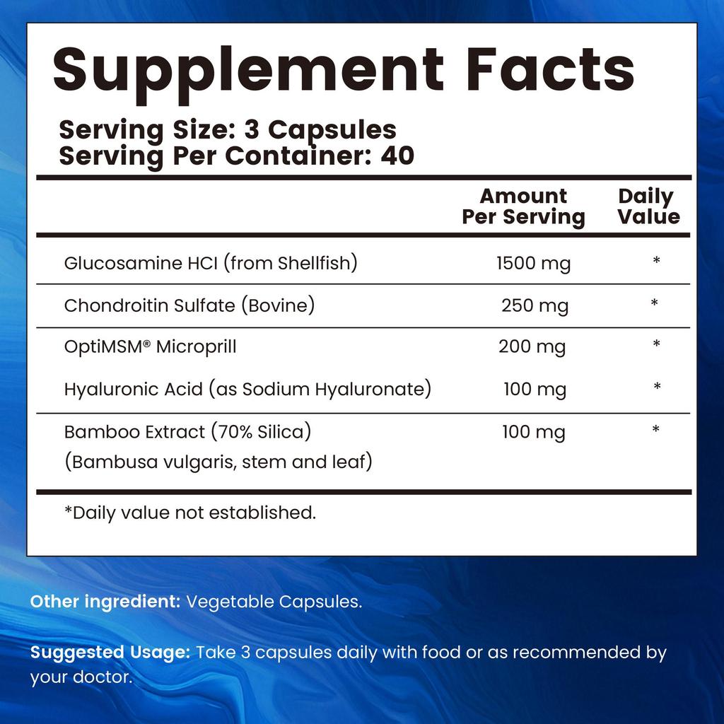 Joint Support - Protect Joint and Bone Health, with Chondroitin, Hyaluronic Acid