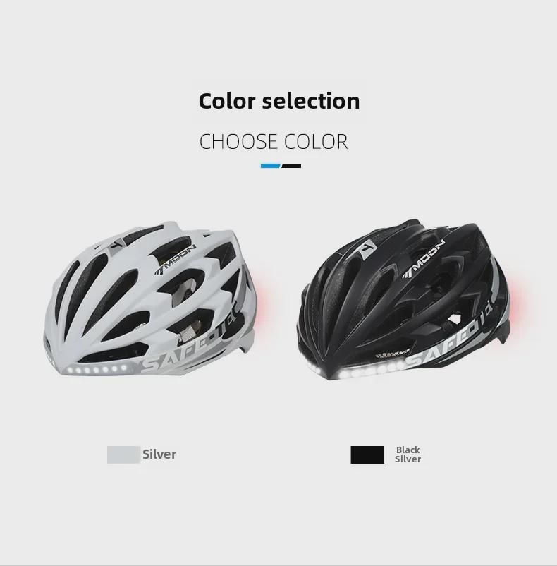 MOON Smart Bluetooth LED Cycling Helmet, Breathable Unisex Road & Mountain Bike Helmet