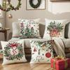 Christmas Pillowcases  Holiday Decorations  Living Room Sofa Cushion Covers  Bedroom Pillow Covers(Without Pillow Core)