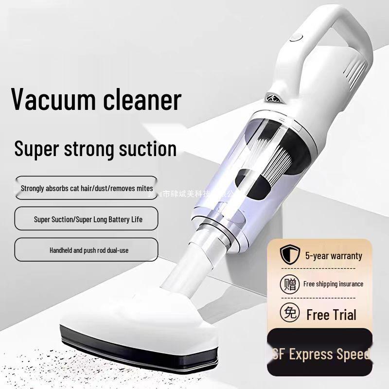 2025 Handheld Wireless Vacuum: High Suction Power for Home, Pet Hair, Mite Removal & Car Cleaning.