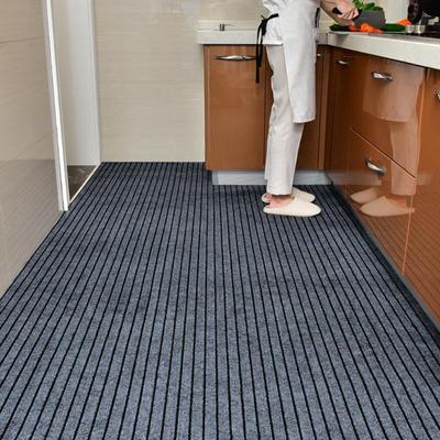 Striped Floor Carpet House Entrance Mat Floor Rug Carpet Household Water Absorbing Non-slip Kitchen Rugs Foot Mat For Hallway