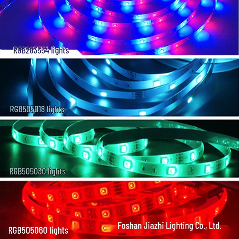 WiFi Bluetooth LED Light Strip Set: Waterproof, Smart Voice Control, RGB Colorful 5050, 2835 Atmosphere Light.