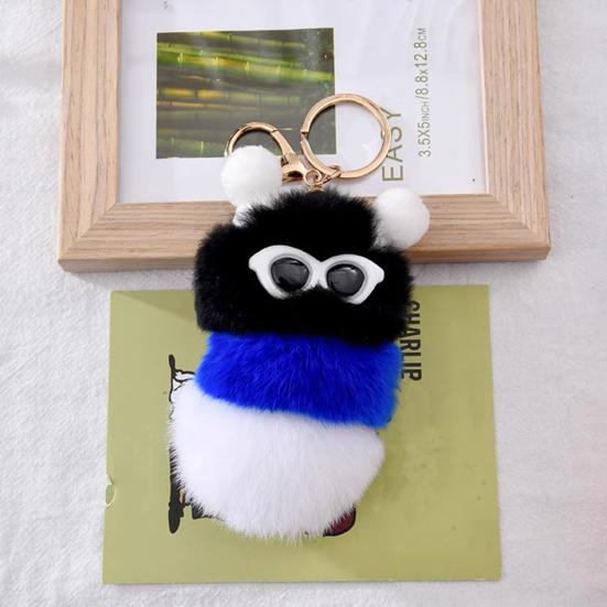 Keychain Pendant Cartoon Plush Caterpillars Charm Key Chain Hanging Ornament Decorative Pendant Wallet Backpack Car Keys