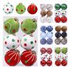 Plush Christmas Balls with Lanyard Seasonal Hanging Ornaments Elegant Xmas Tree Decoration for Home And Holiday Parties