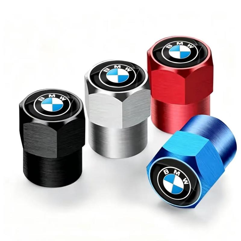 For BMW M E46 E90 E60 4Pcs/Set Car Wheel Tire Valve Caps Metal Stem Cover For BMW F10 F11 F20 F30 X3 X4 X5 X6 X7 E46 E36 E39 E60 E53 E87 E90 G30 G20
