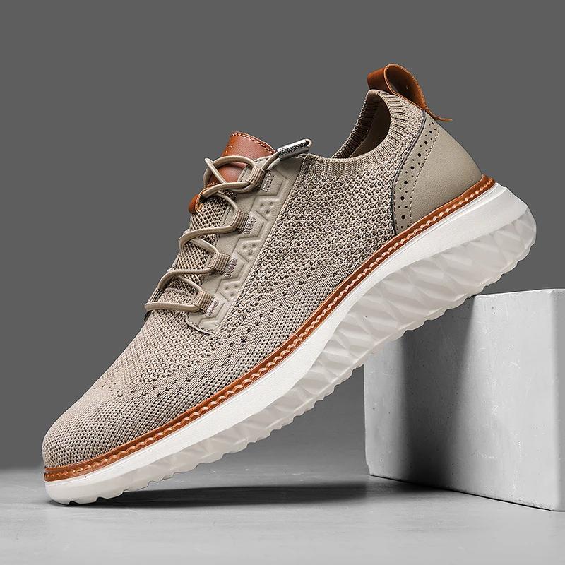 Summer Mens Comfortable Casual Mesh Shoes Non-Leather Breathable Big Foot Plus Size 49 50 51 52 53 54 Trendy British Style