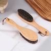 1PCS Soft Horsehair Laundry Cleaning Brush Anti-Static Cleaning Care Brush  Horse Hair Brush Wooden Handle Shoe Polish Brush
