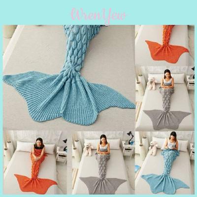 Mermaid Tail Blanket With Soft Acrylic Fabric And Warmth Enhancing Design For Kids And Adults
