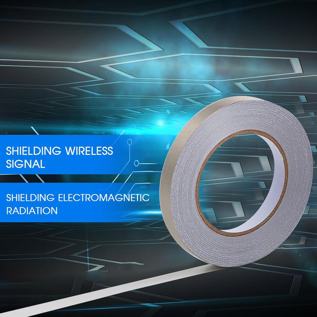 Faraday Tape Double Conductive Fabric Tape for Laptop Mobilephone LCD Repair EMI Shielding, RF Signal Blocking