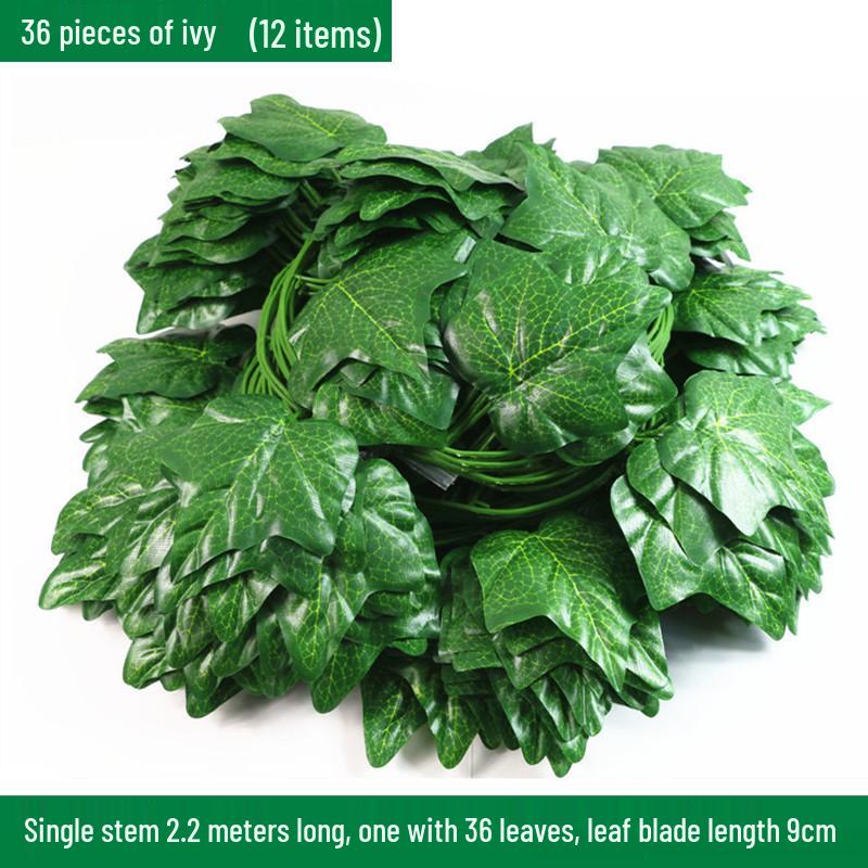 Large Green Fake Leaf Ornaments for Vines and Roof Décor