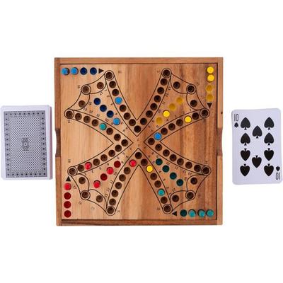 Holzbrettspiel - ENGELHART - 350262 - Tock - Reisebox - 4 Spieler