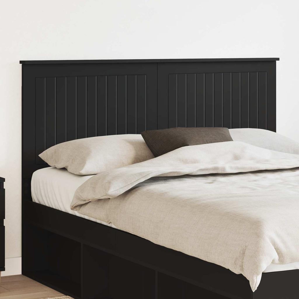 Headboard in Black Oak Look 140 cm Particleboard