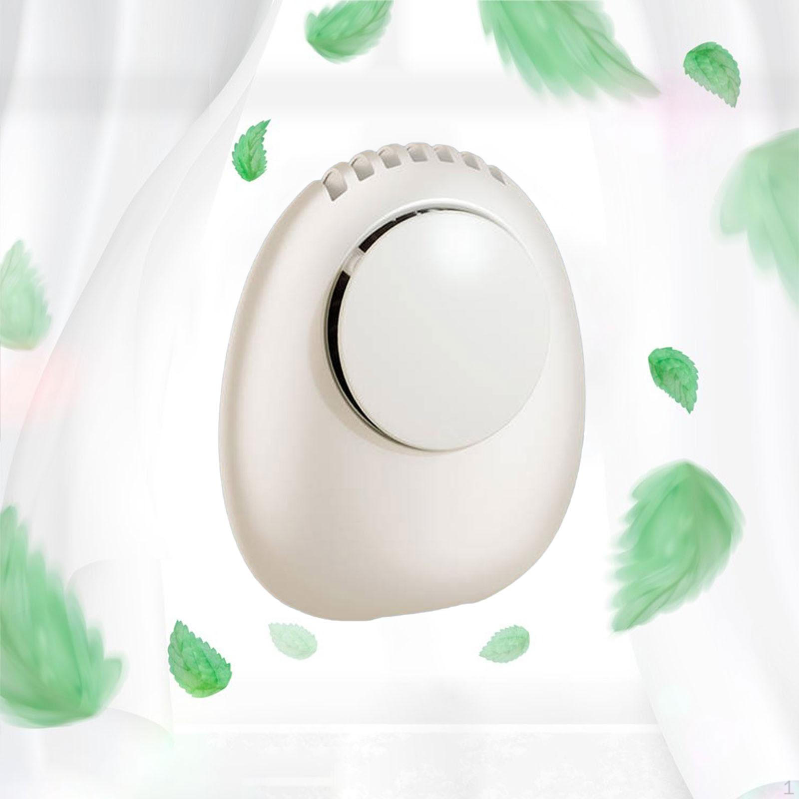 

Fan for Waist Use USB Rechargeable Personal Cooling Device Outdoor Activities білий