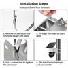 Stainless Steel Camera Mount with Vertical/Horizontal Pole Clamp and Adjustable Arm